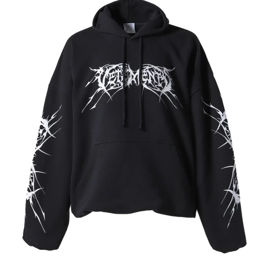 Vetements Logo Zip-Up Hoodie ヴェトモン ロゴ ジップアップ パーカー