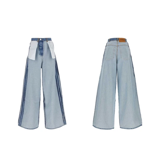 Vetements Logo Wide-Leg Jeans ヴェトモン ロゴ ワイドレッグ ジーンズ