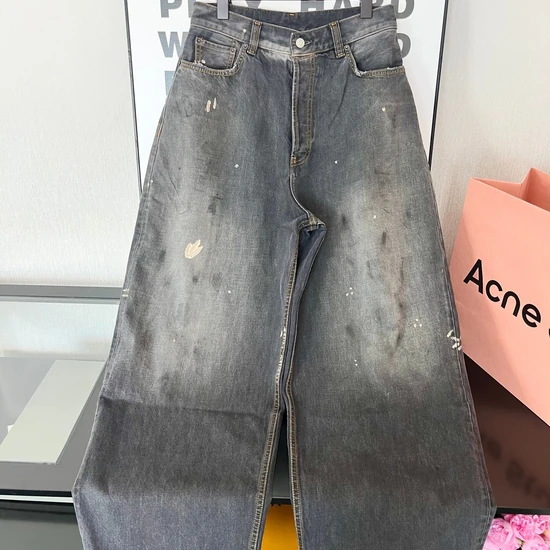 Acne Studios Distressed Wide-Leg Jeans アクネ ストゥディオズ ディストレスド ワイドレッグ デニム