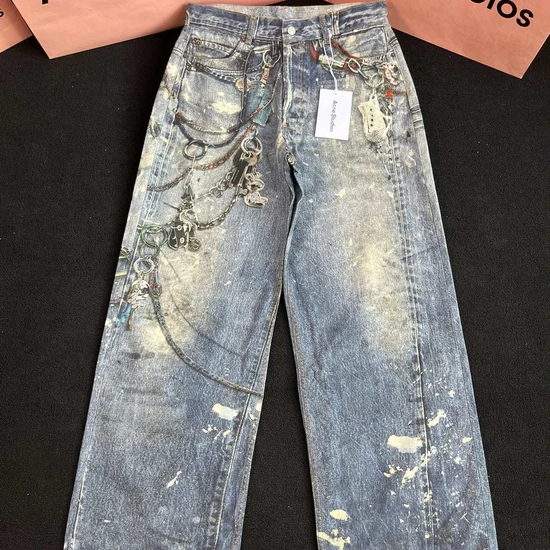 Acne Studios Distressed Painted Jeans アクネ ストゥディオズ ディストレスド ペイントド ジーンズ