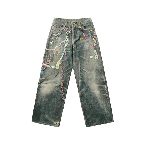 Acne Studios Chain Embellishment Jeans アクネ ストゥディオズ チェーン エンベリッシュメント ジーンズ