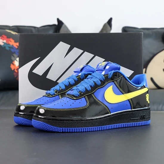 Central Cee × Nike Air Force 1 Low Black/Optic Yellow/Racer Blue Friends & Family IQ1402-010 セントラルシー × ナイキ エアフォース1 ロー ブラック/オプティックイエロー/レーサーブルー フレンズ&ファミリー