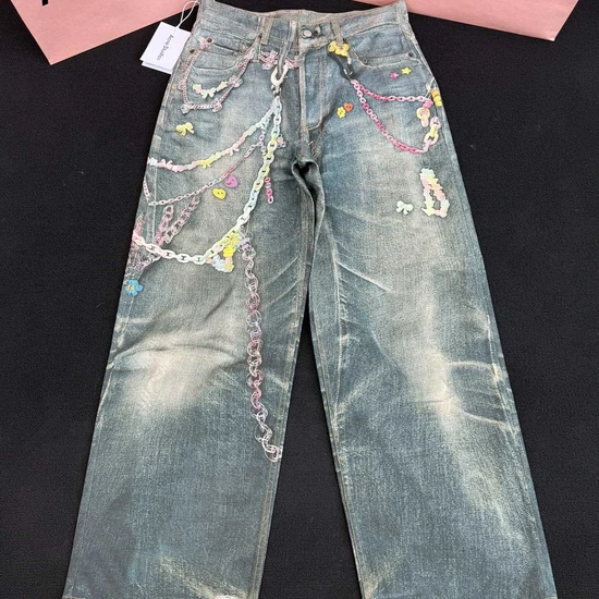 Acne Studios Chain Embellishment Jeans アクネ ストゥディオズ チェーン エンベリッシュメント ジーンズ