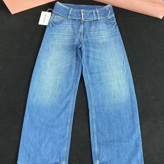 Acne Studios Logo Wide-Leg Jeans アクネ ストゥディオズ ロゴ ワイドレッグ ジーンズ