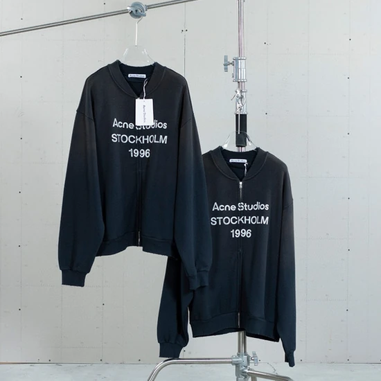 Acne Studios Logo Zip-Up Sweatshirt アクネ ストゥディオズ ロゴ ジップアップ スウェットシャツ