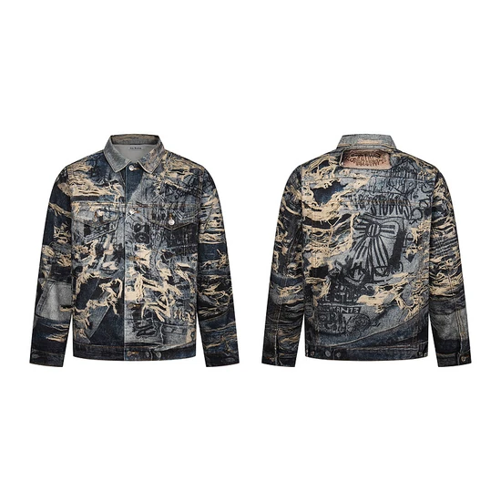 Acne Studios Graphic Print Denim Jacket アクネ ストゥディオズ グラフィック プリント デニム ジャケット