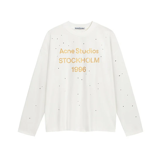 Acne Studios Logo Polka Dot Long Sleeve T-Shirt アクネ ストゥディオズ ロゴ ポルカ ドット ロングスリーブ Tシャツ