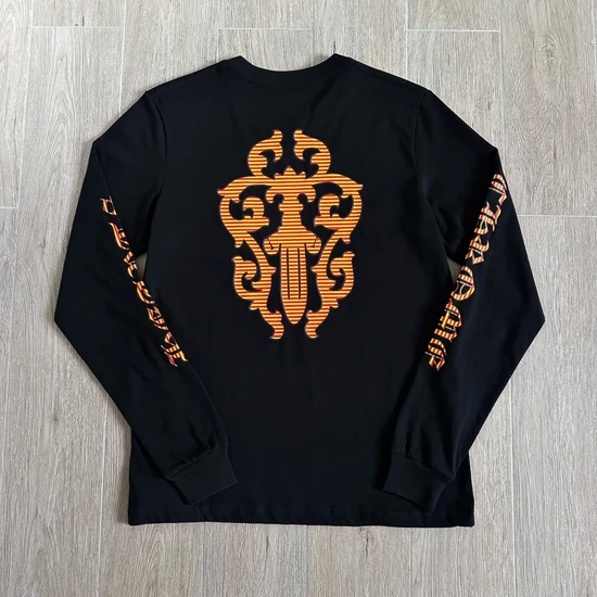Chrome Hearts Logo Stripes Long Sleeve T-Shirt クロムハーツ ロゴ ストライプ ロングスリーブ Tシャツ