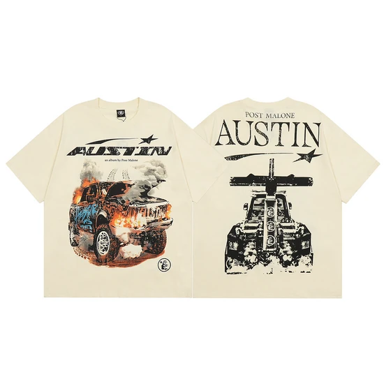 Hellstar Graphic Print Crew Neck T-Shirt ヘルスター グラフィック プリント クルーネック Tシャツ
