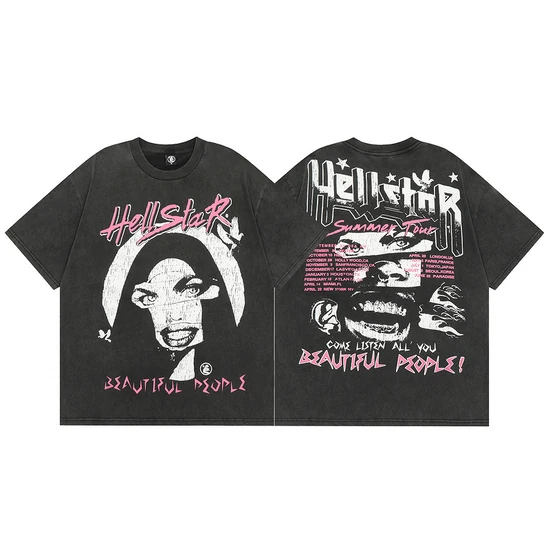Hellstar Graphic Print T-Shirt ヘルスター グラフィック プリント Tシャツ