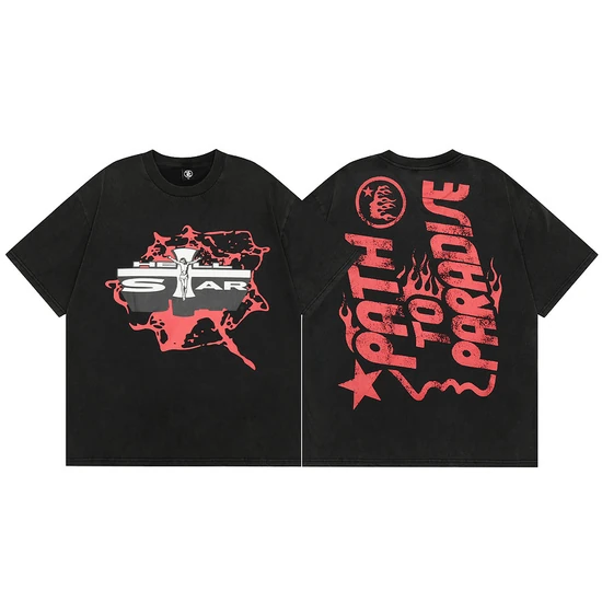 Hellstar Logo Crew Neck T-Shirt ヘルスター ロゴ クルーネック Tシャツ