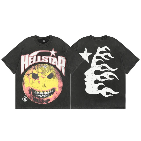Hellstar Logo Graphic Crew Neck T-Shirt ヘルスター ロゴ グラフィック クルーネック Tシャツ