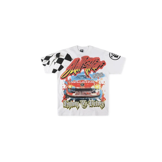 Hellstar Logo Graphic Check T-Shirt ヘルスター ロゴ グラフィック チェック Tシャツ