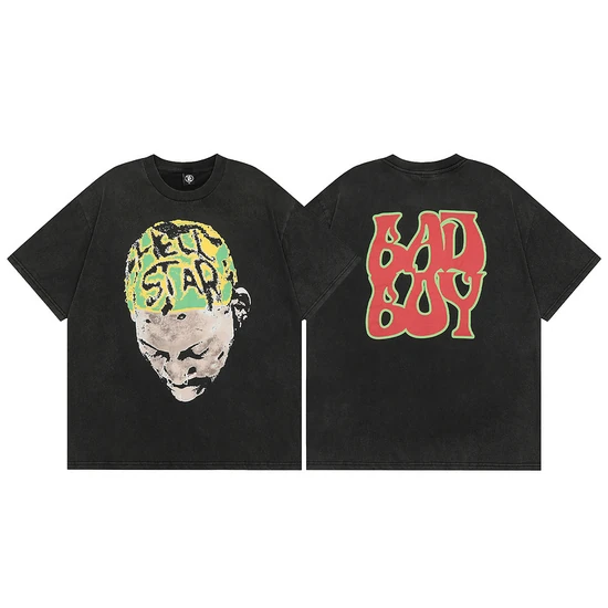 Hellstar Graphic Print Crew Neck T-Shirt ヘルスター グラフィック プリント クルーネック Tシャツ