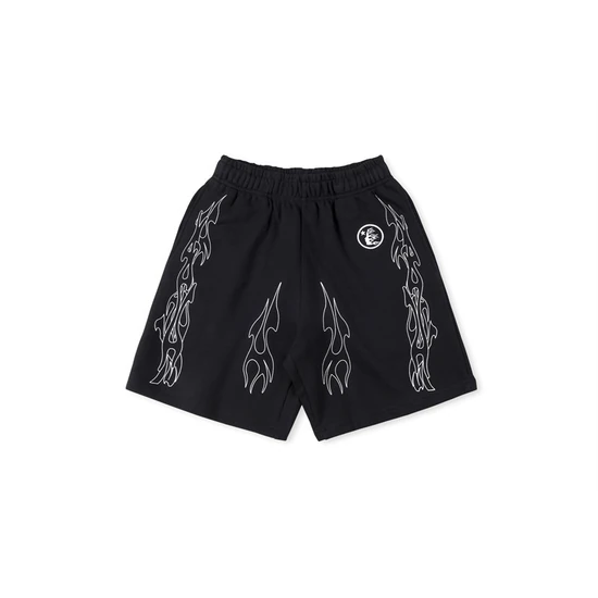 Hellstar Logo Flame Shorts ヘルスター ロゴ フレイム ショーツ