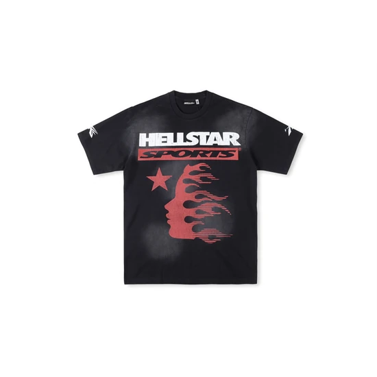 Hellstar Portrait Graphic Flame T-Shirt ヘルスター ポートレイト グラフィック フレイム Tシャツ
