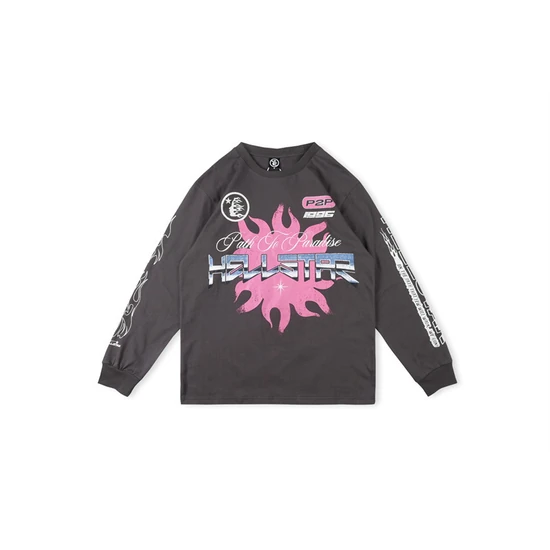 Hellstar Flame Graphic Sweatshirt ヘルスター フレーム グラフィック スウェットシャツ