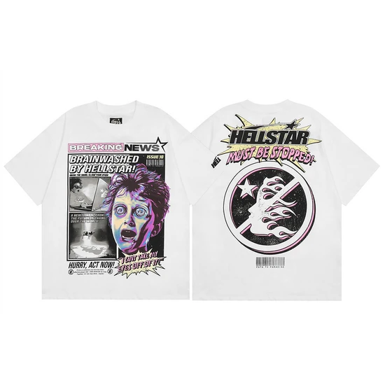 Hellstar Logo Graphic Print T-Shirt ヘルスター ロゴ グラフィック プリント Tシャツ
