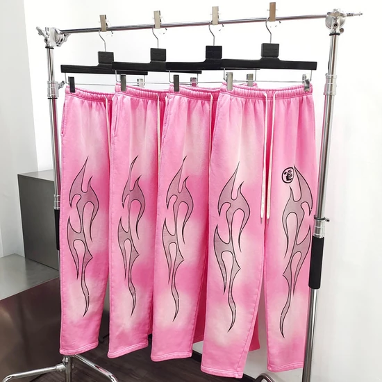 Hellstar Flame Graphic Sweatpants ヘルスター フレーム グラフィック スウェットパンツ