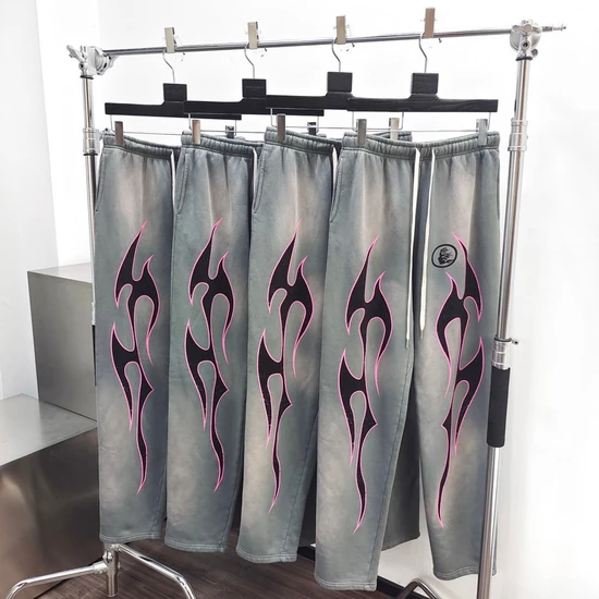 Hellstar Flame Graphic Sweatpants ヘルスター フレーム グラフィック スウェットパンツ