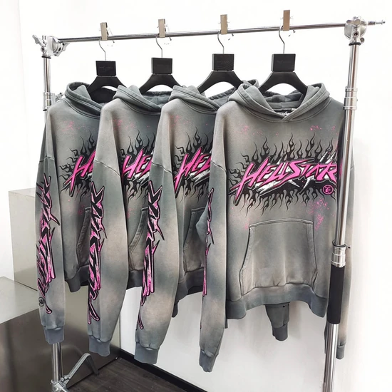 Hellstar Flame Graphic Hoodie ヘルスター フレーム グラフィック パーカー