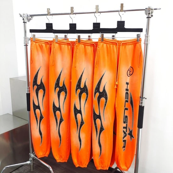 Hellstar Flame Graphic Sweatpants ヘルスター フレーム グラフィック スウェットパンツ