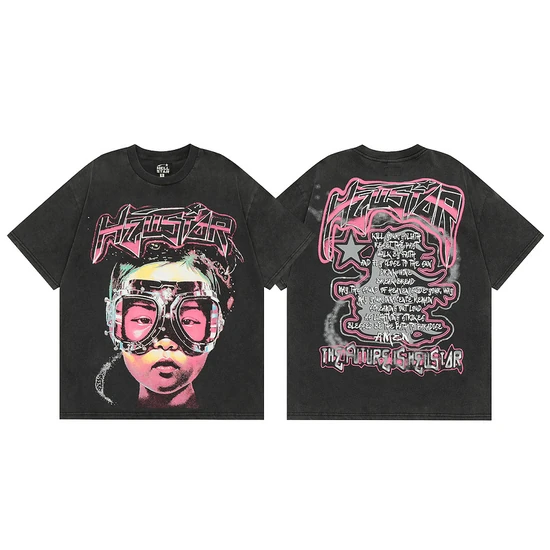 Hellstar Logo Graphic Crew Neck T-Shirt ヘルスター ロゴ グラフィック クルーネック Tシャツ