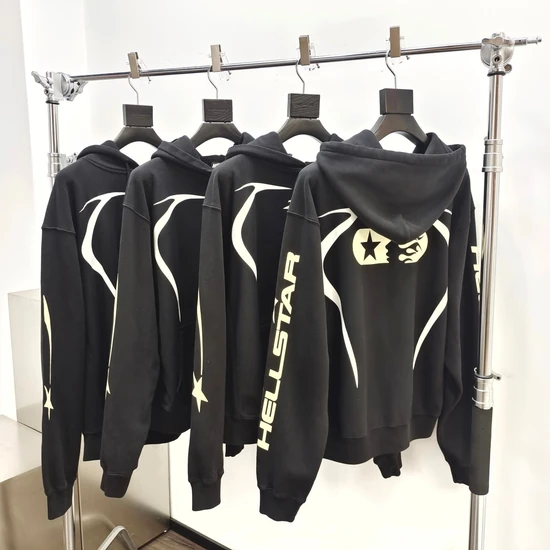 Hellstar Star and Flame Graphic Hoodie ヘルスター スター アンド フレイム グラフィック パーカー