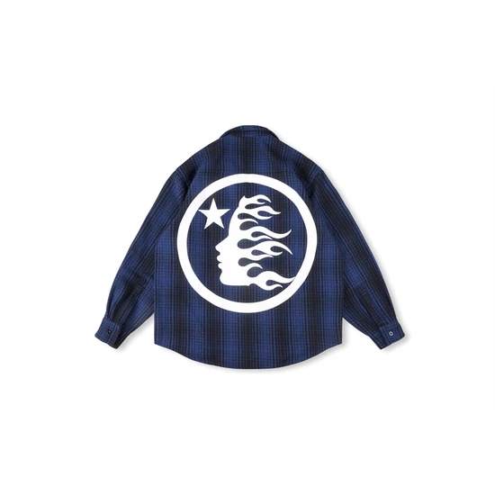 Hellstar Face Graphic Back Flannel Shirt ヘルスター フェイス グラフィック バック フランネル シャツ