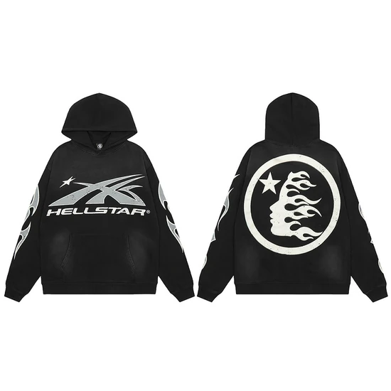 Hellstar Logo Zip-Up Hoodie ヘルスター ロゴ ジップアップ パーカー