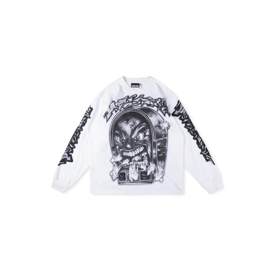 Hellstar Demon Head Graphic Long Sleeve T-Shirt ヘルスター デーモン ヘッド グラフィック ロングスリーブ Tシャツ
