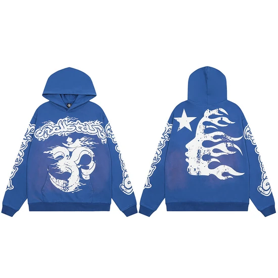 Hellstar Logo Graphic Zip-Up Hoodie ヘルスター ロゴ グラフィック ジップアップ パーカー