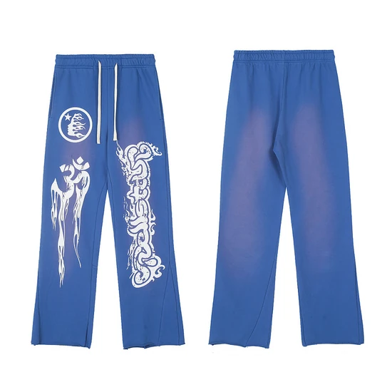 Hellstar Angel Graphic Dragon Embroidery Sweatpants ヘルスター エンジェル グラフィック ドラゴン エンブロイダリー スウェットパンツ