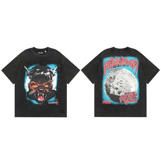 Hellstar Demon Cat Graphic T-Shirt ヘルスター デーモン キャット グラフィック Tシャツ
