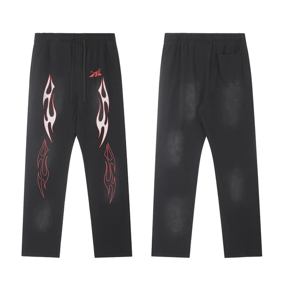 Hellstar Flame Graphic Sweatpants ヘルスター フレーム グラフィック スウェットパンツ
