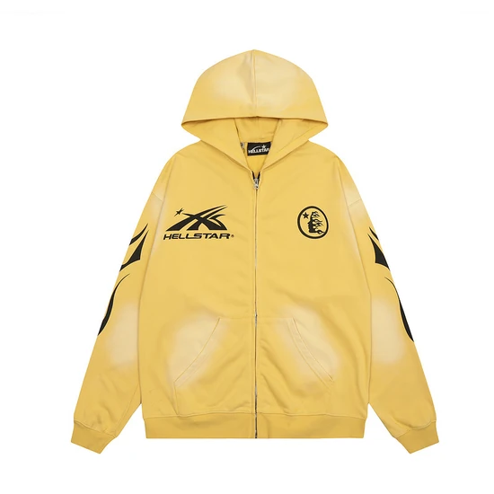 Hellstar Logo Zip-Up Hoodie ヘルスター ロゴ ジップアップ パーカー