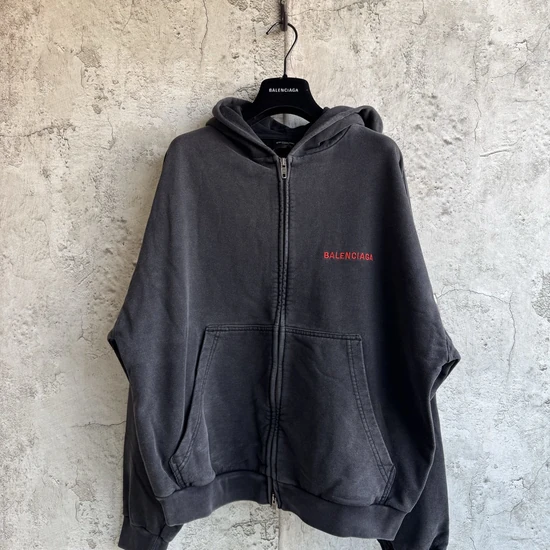 Balenciaga Logo Zip-Up Hoodie バレンシアガ ロゴ ジップアップ パーカー