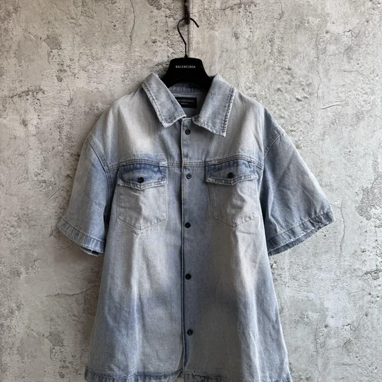 Balenciaga Back Logo Denim Shirt バレンシアガ バック ロゴ デニム シャツ