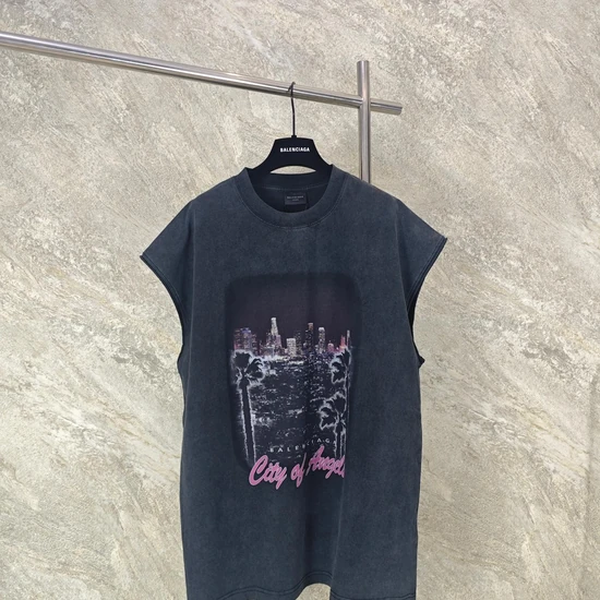 Balenciaga City of Angels Graphic Sleeveless T-Shirt バレンシアガ シティ オブ エンジェルス グラフィック ノースリーブ Tシャツ