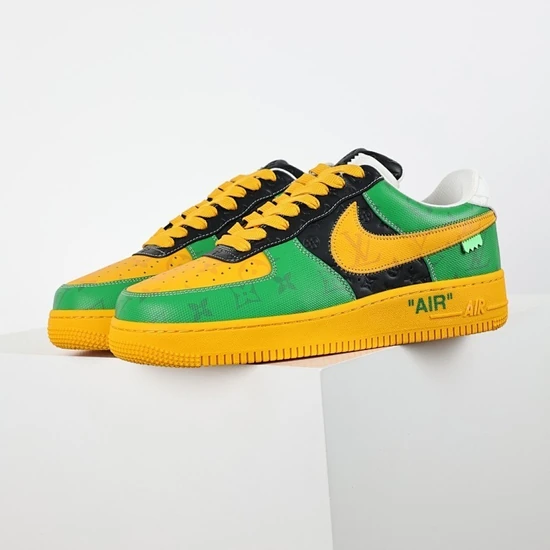 Louis Vuitton × Nike Air Force 1 Low by Virgil Abloh Green/Yellow ルイヴィトン × ナイキ エアフォース1 ロー バイ ヴァージル・アブロー グリーン/イエロー
