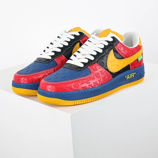 Louis Vuitton × Nike Air Force 1 Low by Virgil Abloh Red/Yellow ルイヴィトン × ナイキ エアフォース1 ロー バイ ヴァージル・アブロー レッド/イエロー