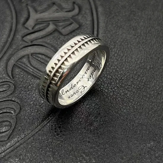 Undercover Geometric Tooth Pattern Ring アンダーカバー ジオメトリック トゥース パターン リング