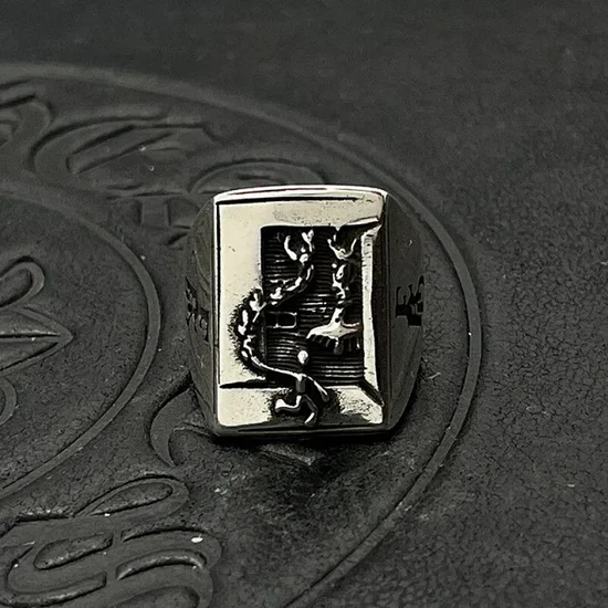 Enfants Riches Deprimes Figure Graphic Signet Ring アンファン リッシュ デプリメ フィギュア グラフィック シグネット リング