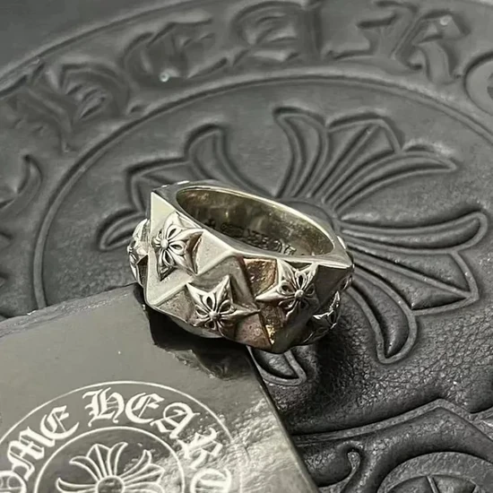 Chrome Hearts Star Stud Ring クロムハーツ スター スタッド リング